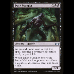 MTG Mutilador del anochecer (Dusk Mangler) Streets of New Capenna snc#77