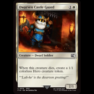 MTG Dwarven Castle Guard Final Fantasy fin#18