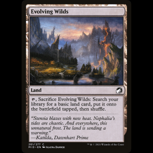 MTG Terrenos expansivos (Evolving Wilds) Innistrad: Midnight Hunt mid#261