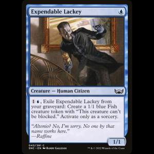 MTG Lacayo prescindible (Expendable Lackey) Streets of New Capenna snc#43