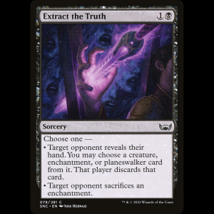 MTG Sonsacar la verdad (Extract the Truth) Streets of New Capenna snc#78