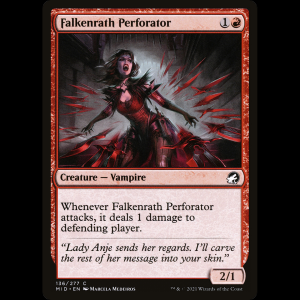 MTG Perforadora de Falkenrath (Falkenrath Perforator) Innistrad: Midnight Hunt mid#136