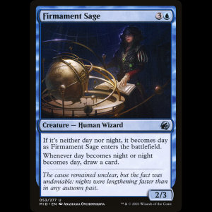 MTG Sabia del firmamento (Firmament Sage) Innistrad: Midnight Hunt mid#53