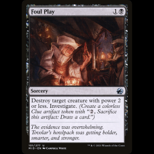 MTG Juego sucio (Foul Play) Innistrad: Midnight Hunt mid#101