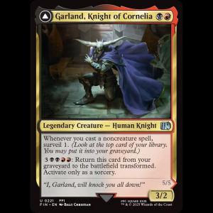 MTG Garland, Knight of Cornelia // Chaos, the Endless Final Fantasy fin#221