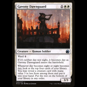MTG Guarda del alba de Gavony (Gavony Dawnguard) Innistrad: Midnight Hunt mid#20
