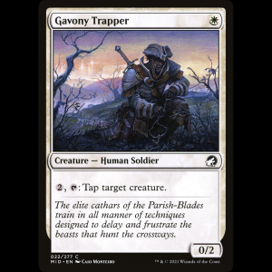 MTG Trampero de Gavony (Gavony Trapper) Innistrad: Midnight Hunt mid#22