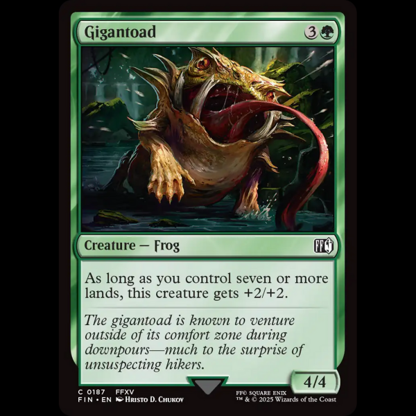 MTG Gigantoad Final Fantasy fin#187 - Madtoyz MTG Gigantoad Final Fantasy fin#187 - Madtoyz