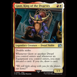 MTG Giott, King of the Dwarves Final Fantasy fin#223