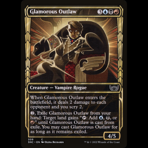 MTG Forajida glamurosa (Glamorous Outlaw) Streets of New Capenna snc#309