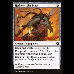 MTG Máscara de bruja protectora (Hedgewitch's Mask) Innistrad: Midnight Hunt mid#23