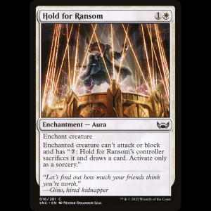 MTG Pedir un rescate (Hold for Ransom) Streets of New Capenna snc#16