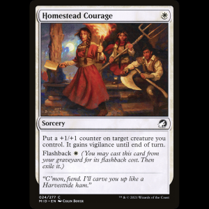 MTG Coraje hogareño (Homestead Courage) Innistrad: Midnight Hunt mid#24