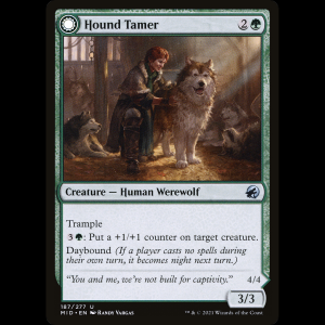 MTG Hound Tamer // Untamed Pup Innistrad: Midnight Hunt mid#187