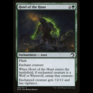 MTG Aullido de la caza (Howl of the Hunt) Innistrad: Midnight Hunt mid#188