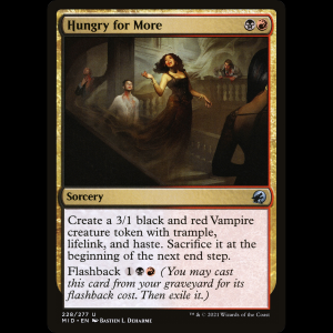 MTG Sed de más (Hungry for More) Innistrad: Midnight Hunt mid#228