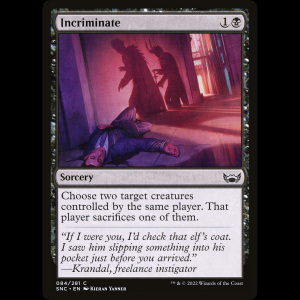 MTG Incriminate Streets of New Capenna snc#84