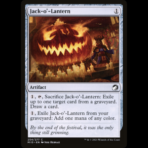 MTG Calabaza tallada (Jack-o'-Lantern) Innistrad: Midnight Hunt mid#254