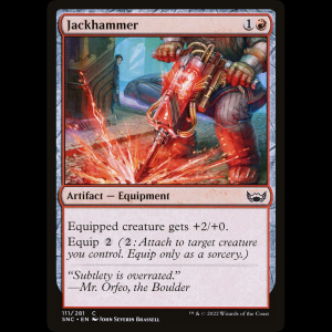MTG Martillo neumático (Jackhammer) Streets of New Capenna snc#111