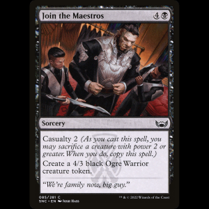 MTG Unirse a los Maestros (Join the Maestros) Streets of New Capenna snc#85