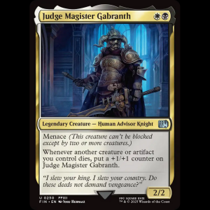 MTG Judge Magister Gabranth Final Fantasy fin#230