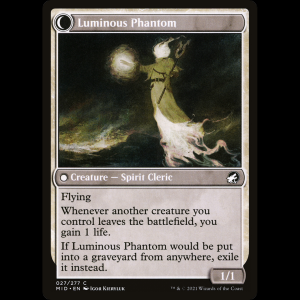 MTG  (Lunarch Veteran // Luminous Phantom) Innistrad: Midnight Hunt mid#27