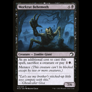 MTG Behemot de Morkrut (Morkrut Behemoth) Innistrad: Midnight Hunt mid#114