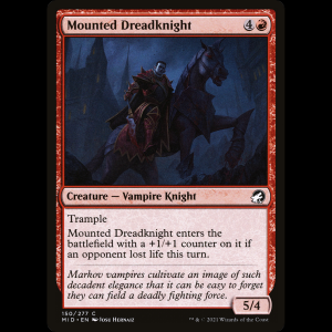 MTG Mounted Dreadknight Innistrad: Midnight Hunt mid#150