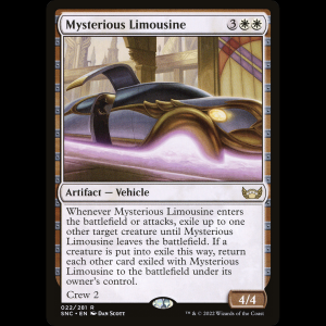 MTG Mysterious Limousine Streets of New Capenna snc#22