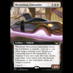 MTG Mysterious Limousine Streets of New Capenna snc#408