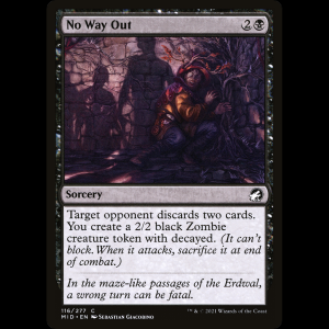 MTG Sin salida (No Way Out) Innistrad: Midnight Hunt mid#116