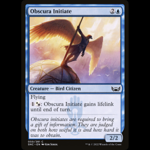 MTG Novata de la Obscura (Obscura Initiate) Streets of New Capenna snc#50