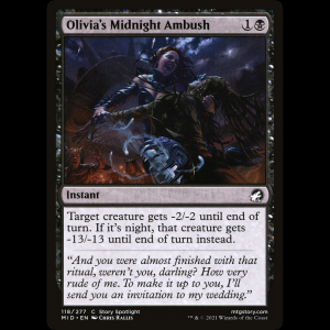 MTG Emboscada de medianoche de Olivia (Olivia's Midnight Ambush) Innistrad: Midnight Hunt mid#118