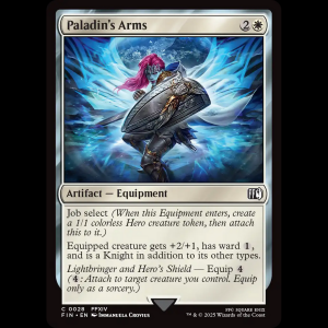 MTG Paladin's Arms Final Fantasy fin#28
