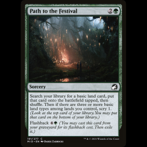 MTG Camino hacia el festival (Path to the Festival) Innistrad: Midnight Hunt mid#191