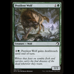 MTG Lobo pestilente (Pestilent Wolf) Innistrad: Midnight Hunt mid#192