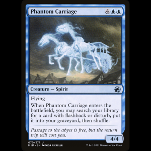 MTG Phantom Carriage Innistrad: Midnight Hunt mid#70