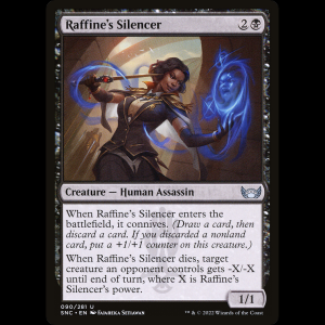 MTG Silenciadora de Raffine (Raffine's Silencer) Streets of New Capenna snc#90