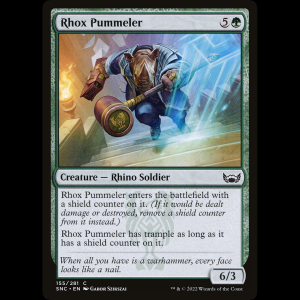 MTG Machacador rhox (Rhox Pummeler) Streets of New Capenna snc#155
