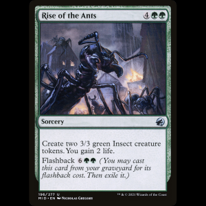 MTG Levantamiento de las hormigas (Rise of the Ants) Innistrad: Midnight Hunt mid#196