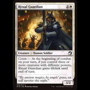MTG Guardiana del ritual (Ritual Guardian) Innistrad: Midnight Hunt mid#30