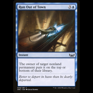 MTG Huir de la ciudad (Run Out of Town) Streets of New Capenna snc#58