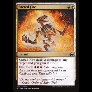 MTG Fuego sagrado (Sacred Fire) Innistrad: Midnight Hunt mid#239