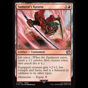 MTG Samurai's Katana Final Fantasy fin#154