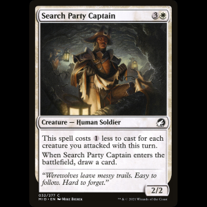 MTG Capitán del equipo de búsqueda (Search Party Captain) Innistrad: Midnight Hunt mid#32