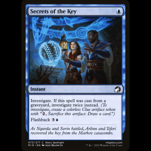 MTG Secretos de la llave (Secrets of the Key) Innistrad: Midnight Hunt mid#73
