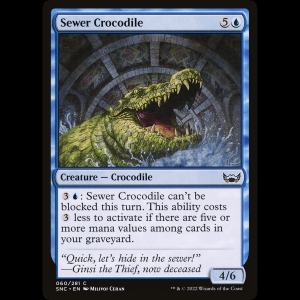 MTG Cocodrilo de alcantarilla (Sewer Crocodile) Streets of New Capenna snc#60