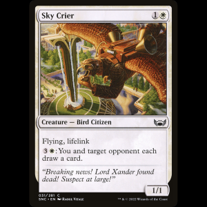 MTG Pregonero de los cielos (Sky Crier) Streets of New Capenna snc#31