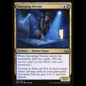 MTG Periodista fisgona (Snooping Newsie) Streets of New Capenna snc#222