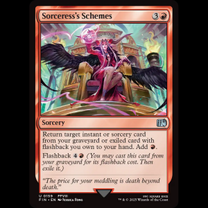 MTG Sorceress's Schemes Final Fantasy fin#159
